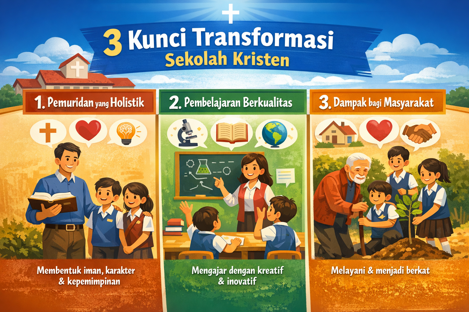 3 Kunci Transformasi Sekolah